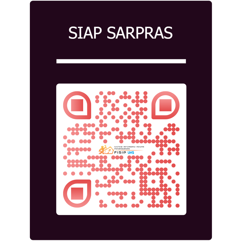 scan me SIAP SARPRAS FISIP UNS